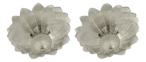 Murano Style Glass Sputnik Flush Mounts from Simoeng, Set of 2
