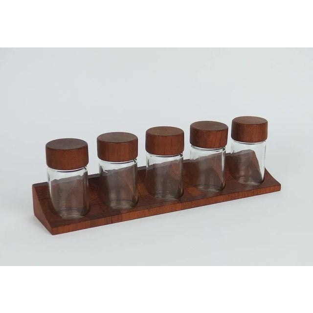 Teak Spice Rack from Digsmed, Set of 6 For Sale - Image 4 of 11