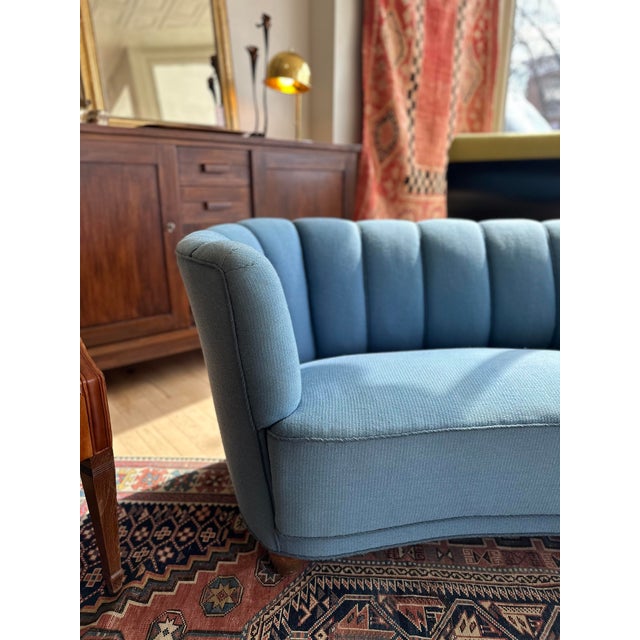 Mid-Century Modern Danish Banana Sofa For Sale - Image 3 of 8