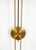 Mid Century Modern Wall Clock Oak Pendulum Weights Brass Denmark Chime For Sale - Image 4 of 9