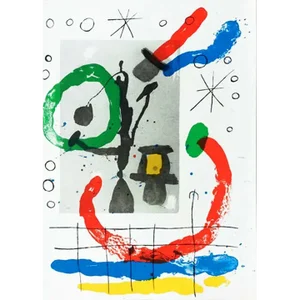 1965 Joan Miro Original Lithograph Dm07151 Derriere Le Miroir