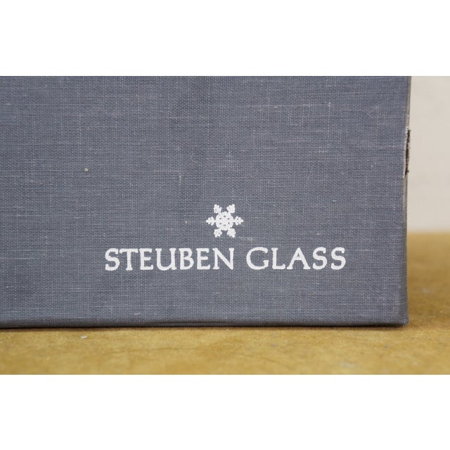 Steuben Equinox Neil Cohen Half Moon Notched Art Glass Bowl 10" For Sale - Image 15 of 16