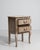 20th Century France Weathered Whitewash Cerused Oak Bedside Cabinet For Sale - Image 10 of 11