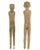 Chinese Two Chinese Han Dynasty Tall Slender Terracotta Stick Man Figures For Sale - Image 3 of 8