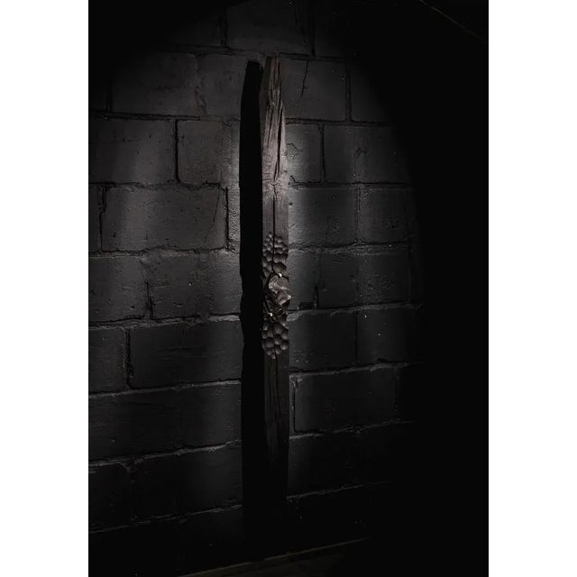 Witness 04 Unique Charcoal wall sculpture by Jeremy Descamps Unique piece Dimensions: W 12 x D 12 x H 185 cm Materials:...