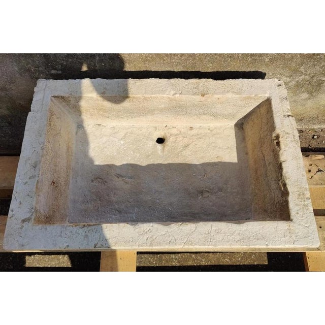 Stone Ruby ​​Marble Sink, Venice, Italy, Early 20th Century For Sale - Image 7 of 10