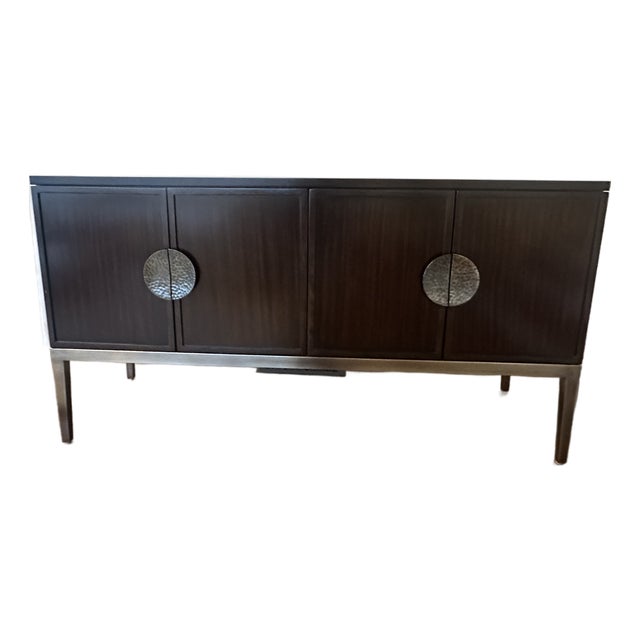 Bernhardt Jet Set Sideboard in Caviar For Sale