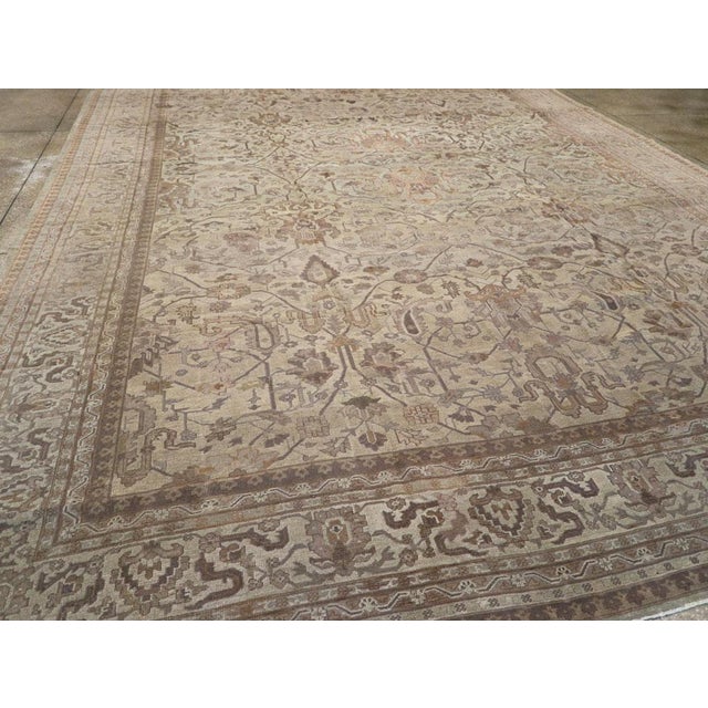 Galerie Shabab Collection Early 20th Century Turkish Oushak Oversize Carpet For Sale In New York - Image 6 of 8