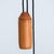 Wooden Pendant Light with Textile Shade from Domus Germany, 1970s For Sale - Image 6 of 18