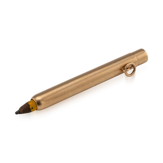Antique English 15k Gold Mechanical Pencil from Sampson Mordan Co., 1914 For Sale - Image 10 of 10