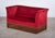 Danish Red Velvet Sofa and Lounge Chair Set, 1950s For Sale - Image 3 of 15