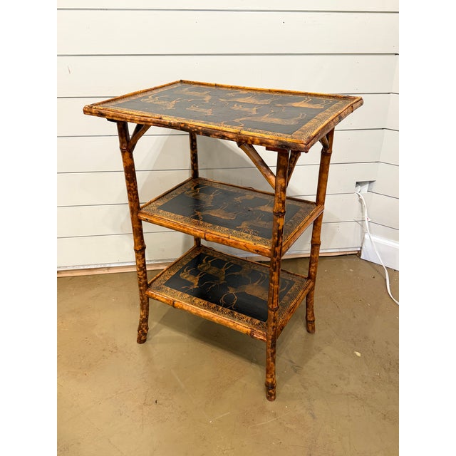 Late 19th Century 19th Century English Decoupage Side Table For Sale - Image 5 of 7
