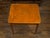 French 19th Century Walnut Side Table with Gilt Embossed Leather Top and Drawer For Sale - Image 9 of 12