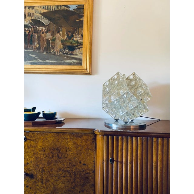 1968 Albano Poli "Eclisse" Modernist Sculptural Table Lamp, Poliarte Italy For Sale - Image 6 of 12