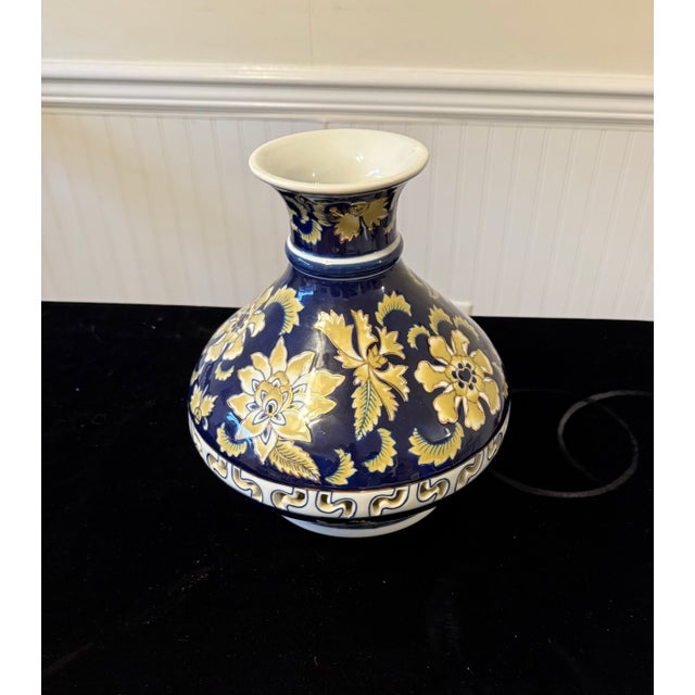 Asian Hand-Painted Vase For Sale - Image 14 of 15