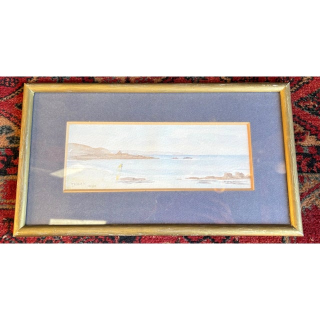 Janick Laguitton, Seascape, 2000s, Watercolor For Sale - Image 9 of 9