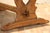 Antique American Oak & Cherry Trestle Dining Table, c.1930s | Rustic Farmhouse Kitchen Table With Solid Wood Construction For Sale - Image 4 of 18