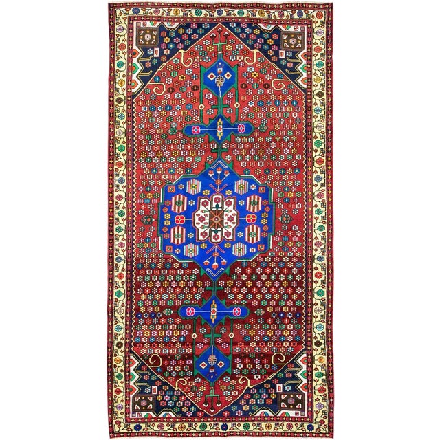 Vintage Persian Malayer Rug – Size: 4' 7" X 9' 3" For Sale