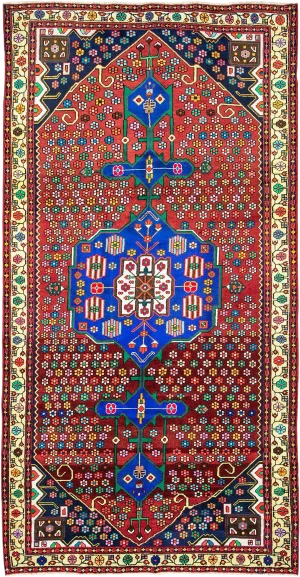 Vintage Persian Malayer Rug – Size: 4' 7" X 9' 3"