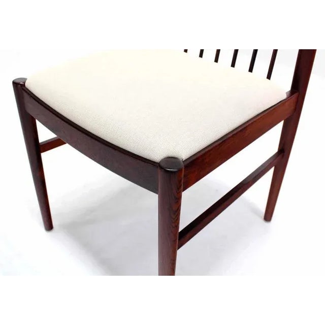 Danish Mid Century Danish Modern Rosewood Spindle Back Dining Chairs - Set of 4 For Sale - Image 6 of 11