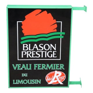 Vintage French Blason Prestige Electric Advertising Sign For Sale