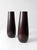 Vintage Wooden Vases With Glass Inserts Pair For Sale - Image 6 of 9