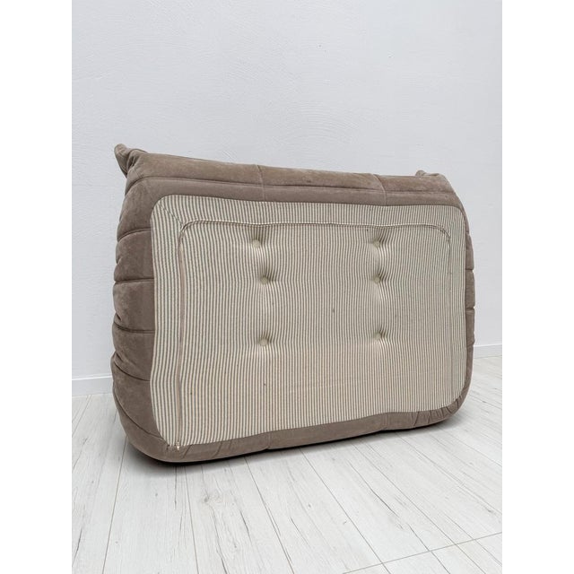 Vintage Alcantara Togo 2-Seater Sofa by Michel Ducaroy for Ligne Roset, 1990s For Sale - Image 12 of 15