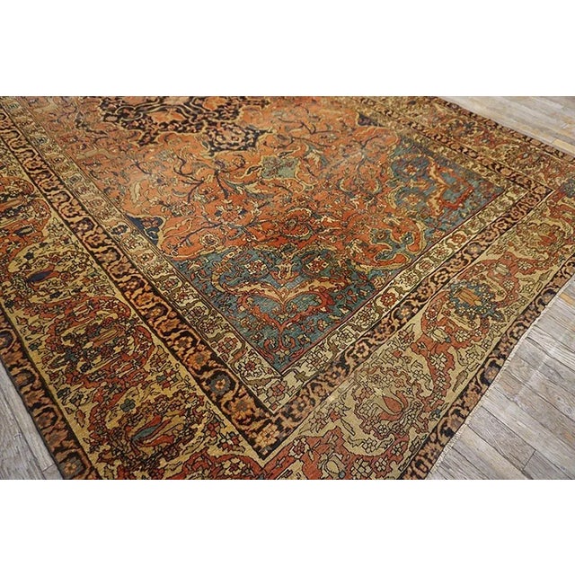 19th Century Persian Sarouk Farahan Carpet 6' 2" x10' 4" For Sale - Image 12 of 12