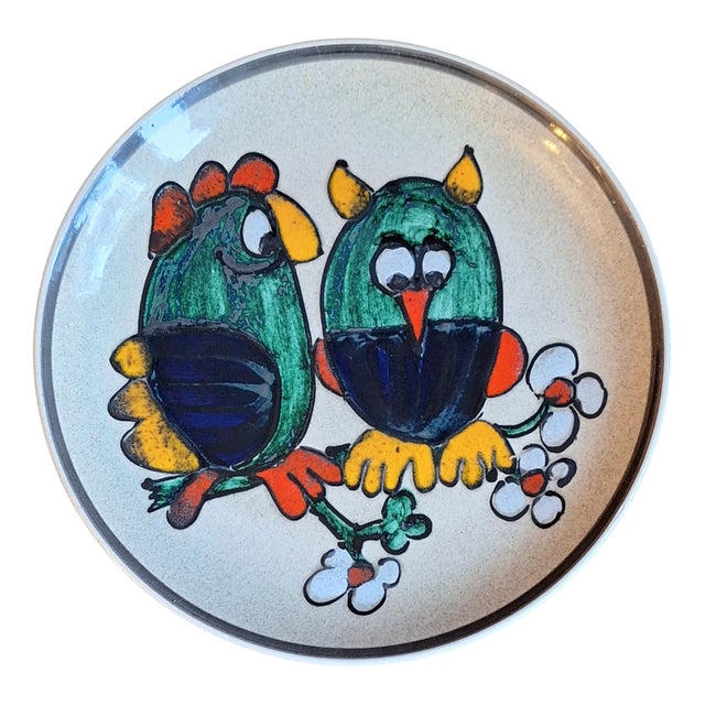 Vintage Ceramic Wall Plate from Wächtersbach, 1970s For Sale