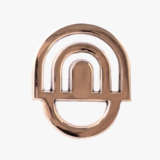 Metal Bronzino Couple Hooks by Alessandro Zambelli for Portego, Set of 2 For Sale - Image 7 of 9