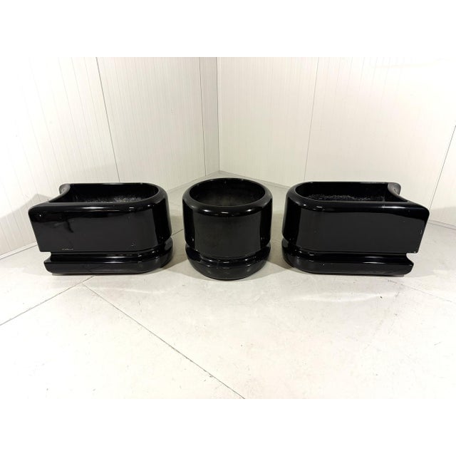 Black Room Dividing Planters from Luigi Colani, 1970s, Set of 3 For Sale - Image 16 of 18