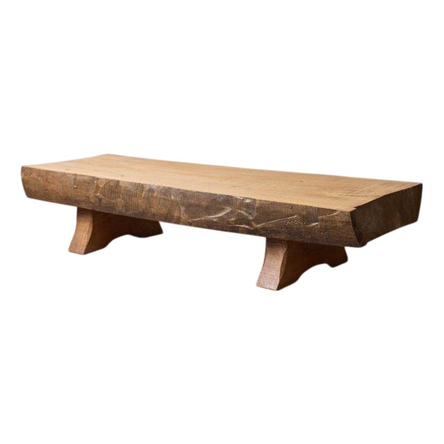 Wabi-Sabi Coffee Table in Elm, 1977 For Sale