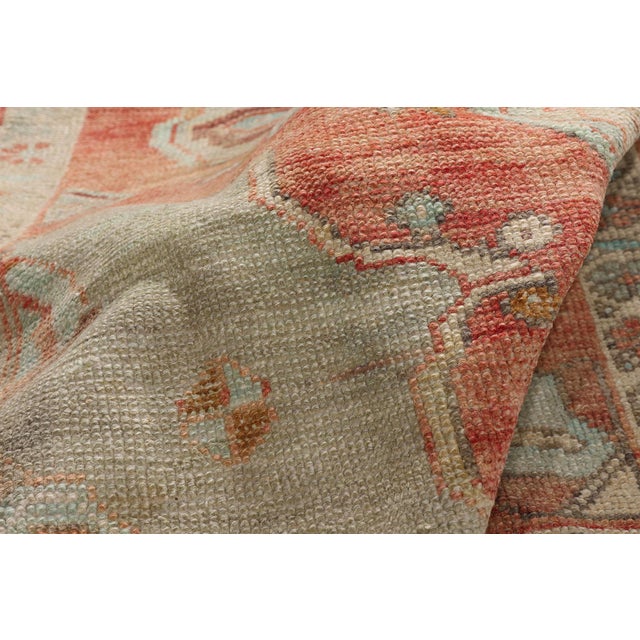 Vintage Turkish Oushak Rug, 04'07 X 09'06 For Sale In Dallas - Image 6 of 10