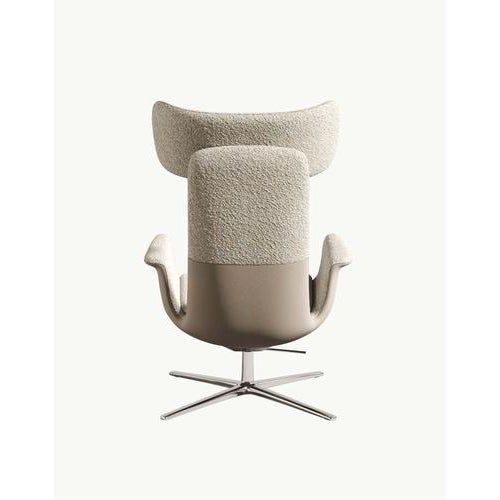Not Yet Made - Made To Order White Odyssey Armchair with Adjustable Headrest & Leather & Fabric Finish by Eugeni Quitllet for BD, 2023 For Sale - Image 5 of 8