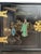 Vintage Chinese Hand-Painted Black Lacquer Chinoiserie Nightstand Side Cabinet For Sale - Image 4 of 17