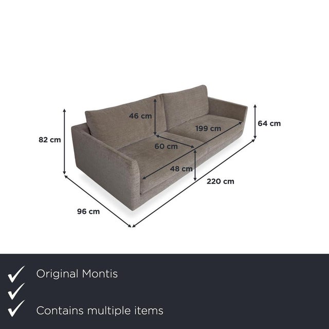 Bring a touch of casual style to your living room with this set consisting of a Montis Axel four-seater sofa and matching...