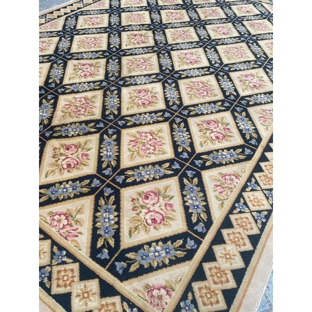 Large French Aubusson Knotted Rug For Sale - Image 3 of 18