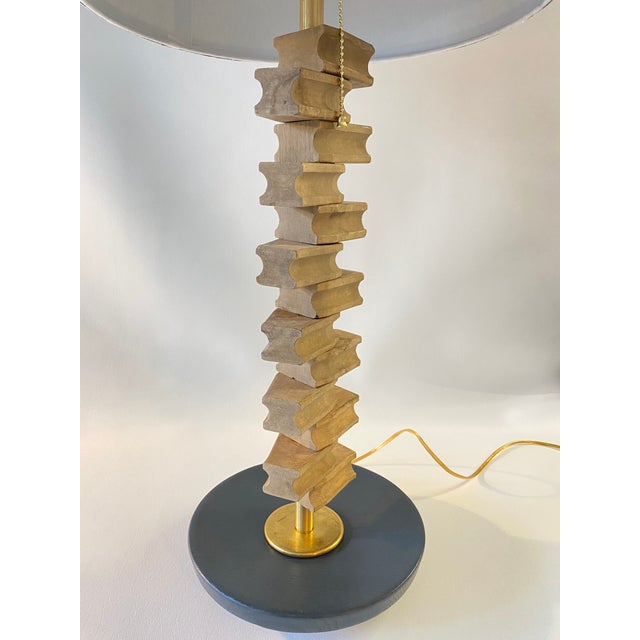 Mid 20th Century Coastal Lighting Made From Vintage Wooden Ship Ladder For Sale - Image 9 of 9