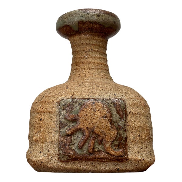 Mid-Century Danish Studio Pottery Vase by Tue Poulsen, 1960s For Sale