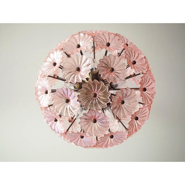 1990s Vintage Italian Sputnik Crystal Chandelier, 1990s For Sale - Image 5 of 12