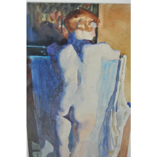 Figural Nude Watercolor by Roger Hayward C.1930s For Sale - Image 4 of 6