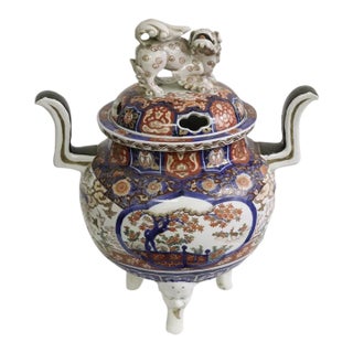 Fine 19th Century Japanese Imari Lidded Koro For Sale