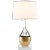 2020s Suzanne Kasler for Visual Comfort Signature Juliette Table Lamp in Crystal & Gild with Silk Shade For Sale - Image 5 of 6
