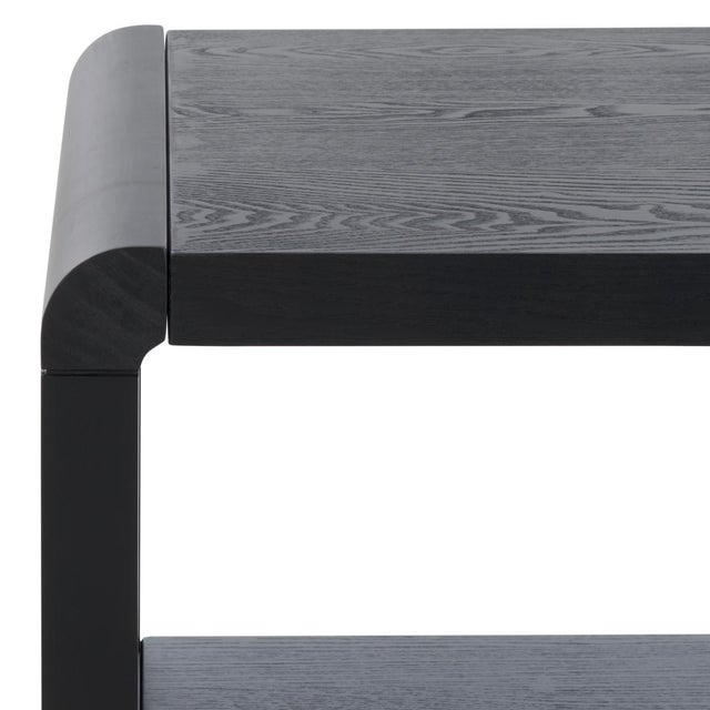 Spritely Home Omara 1 Shelf Side Table in Black For Sale - Image 4 of 8