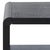 Spritely Home Omara 1 Shelf Side Table in Black For Sale - Image 4 of 8