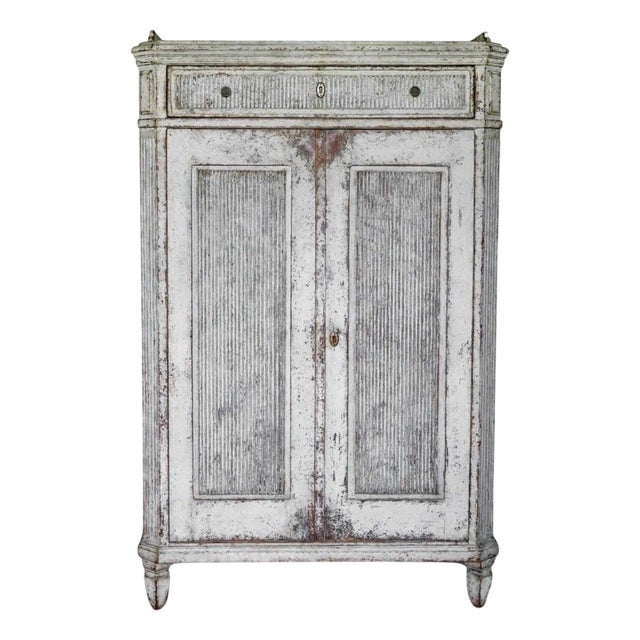 Antique Swedish Gustavian Painted Commode, 1850 For Sale