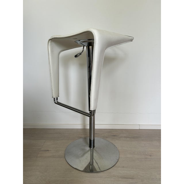 Vintage Italian Leather Bar Stool, 1980s For Sale - Image 12 of 12
