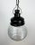 Industrial Bakelite Pendant Light with Ribbed Glass, 1970s For Sale - Image 6 of 12