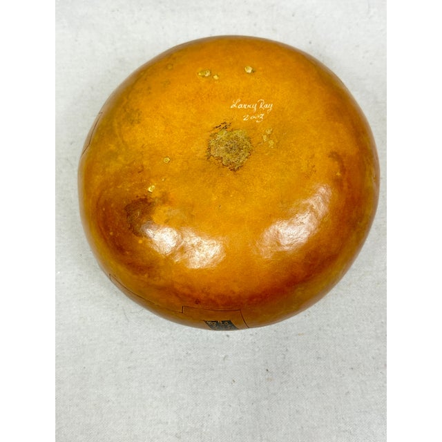 Larry Ray Gourd Art Bowl For Sale - Image 4 of 8