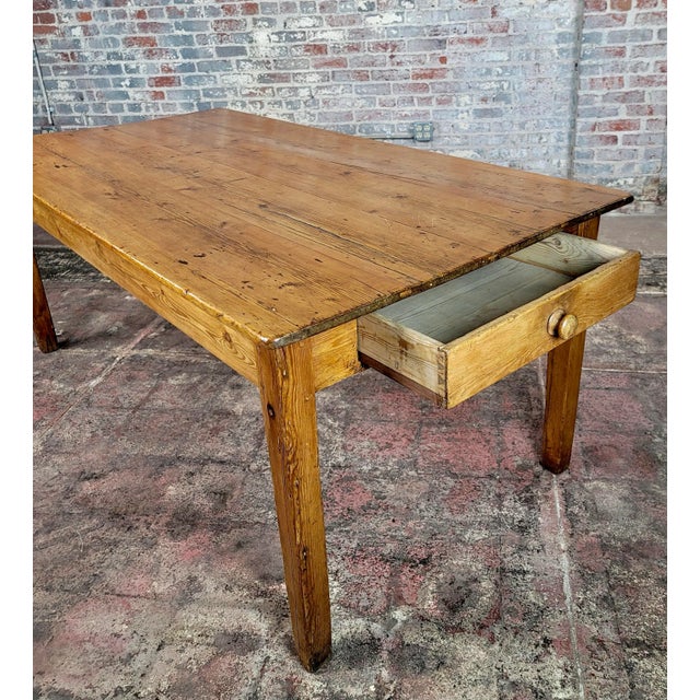 19th Century 19th Century French Farm Dining Table For Sale - Image 5 of 13